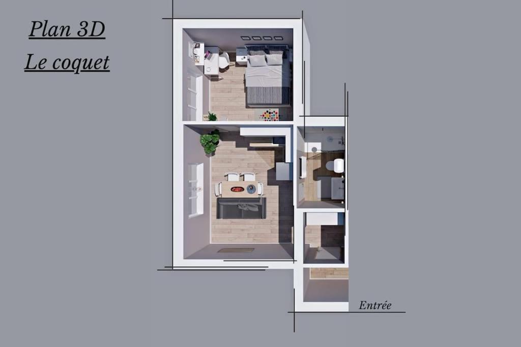 Le Coquet - Balcon - Proche Gare - Parking Appartement Bourg-en-Bresse Buitenkant foto